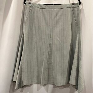 BCBGMaxazria Gray Striped Skirt